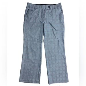 Talbots Glen Plaid Wool Blend Dress Pants Black/Gray/White Slacks